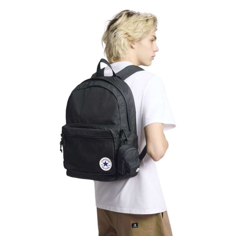 Converse 18'' Go 2 Backpack - Black : PolyesterWater-ResistantLaptop Sleeve